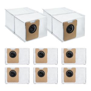 8枚 Eufy (ユーフィ) Robot Vacuum Auto-Empty C10 (ロボット掃除機) / Omni C20 ロボロックと互換性あるゴミ収集ドック掃除機 紙パック専用高性能消耗品