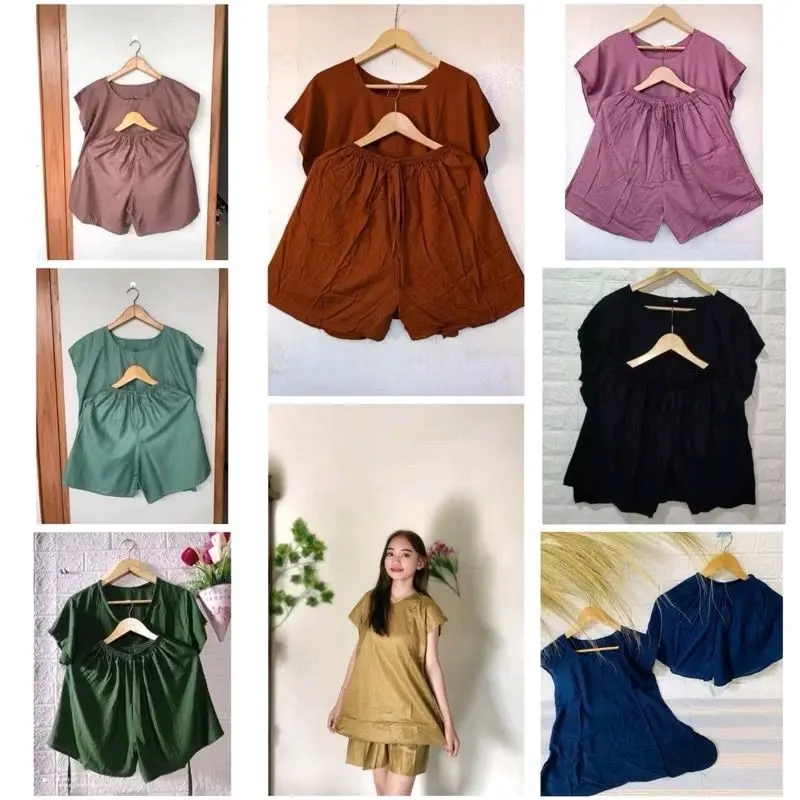 PCS  SETELAN BABYDOLL ONE SET  LD 120 RAYON RANDOM
