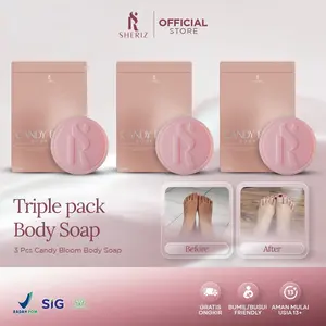 SHERIZ 3 PCS CANDY BLOOM BODY SOAP