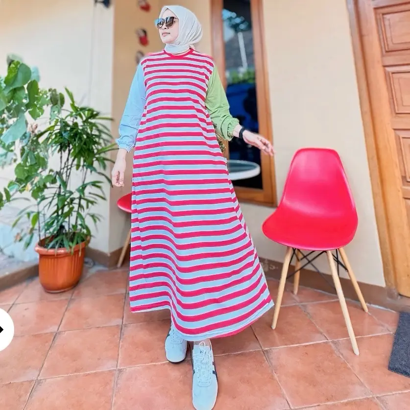 Salur Combed Premium Baseller Gamis Dress Wanita