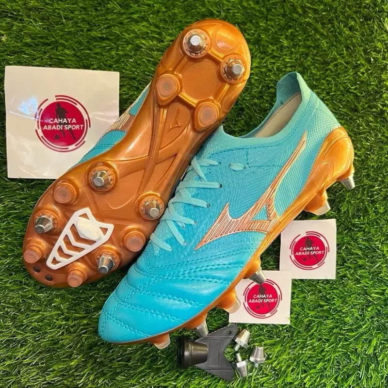 SEPATU BOLA MORELIA NEO BETA ANTICLOG 4 AZURE BLUE SG SPULL BESI