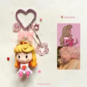 Disney princess keychain by clouverme / ganci mini figure karakter disney princess