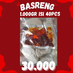 BASRENG 1.000GR ISI 40PCS GRATIS CHILI OIL 4PCS ( Baso Ikan  Frozen Food)