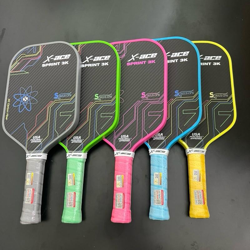 Vợt pickleball X-ACE Spint 3k chính hãng 16mm ( kèm 01 bóng 01 quấn cán 01 bao vợt  )  Phù hợp với cổ tay khá , Mặt vợt nhám đánh công thủ chơi công thủ và kiểm soát tốt