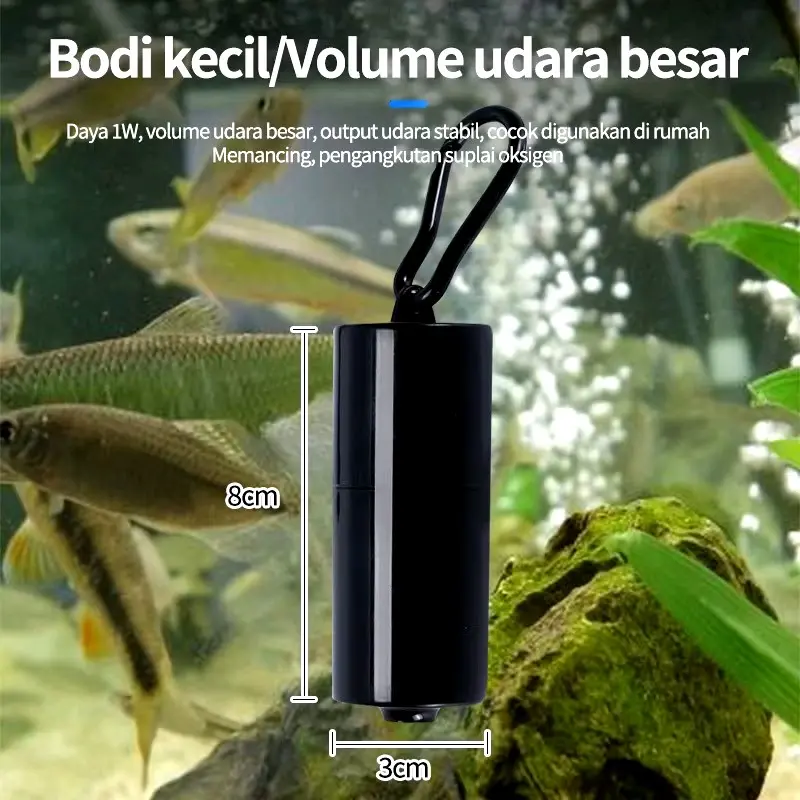 aerator USB paket lengkap / gelembung udara aquarium/ aquascape/kolam ikan 6