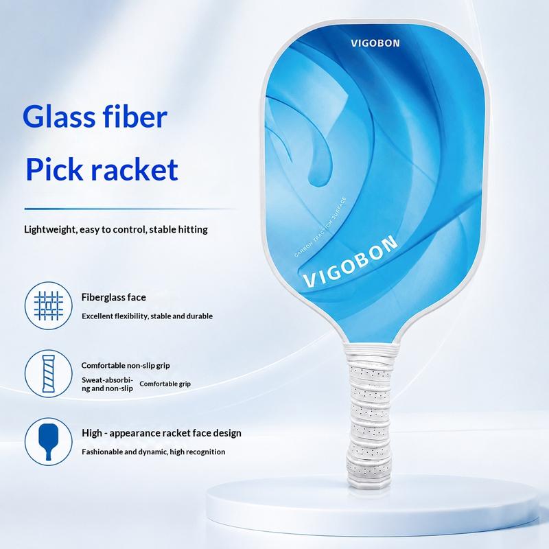 Complete pickleball racket set - fiberglass honeycomb paddle for adults and…
