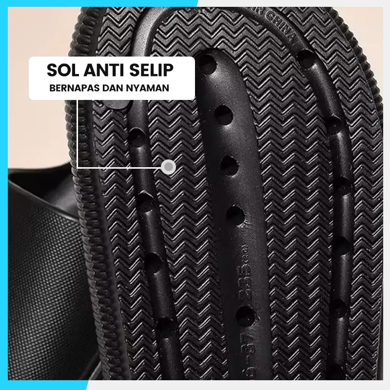 Sandal Cowok Selop Karet Smile Type 913 Sandal Outdor dan Indoor Anti Slip Anti Air Bahan EVA  Tidak Bau  Pria Shoes Sendal 6