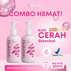 [COMBO HEMAT] 3VK Hyalution Tone Up Body Lotion 250ml Mencerahkan Kulit Seketika dan Tahan Air