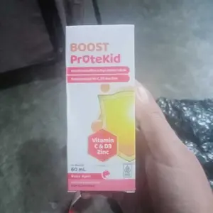 BOOST Protekid Suplemen Kesehatan Anak Vitamin C & D3, Zinc Rasa Apel - Sirup 60 ml