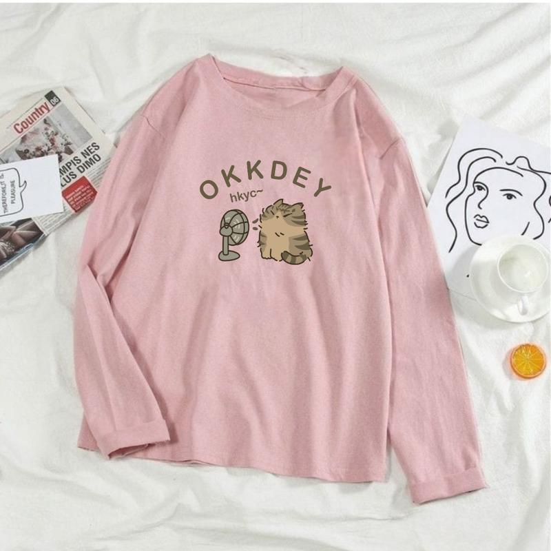 Product Introduction of Kaos Oversize Wanita Lengan Panjang/ Kaos Distro WANITA// Kaos Streetwear Oversize / Baju Kaos Distro / Kaos / Wanita / COD/TERSEDIA 3 ukuran 11