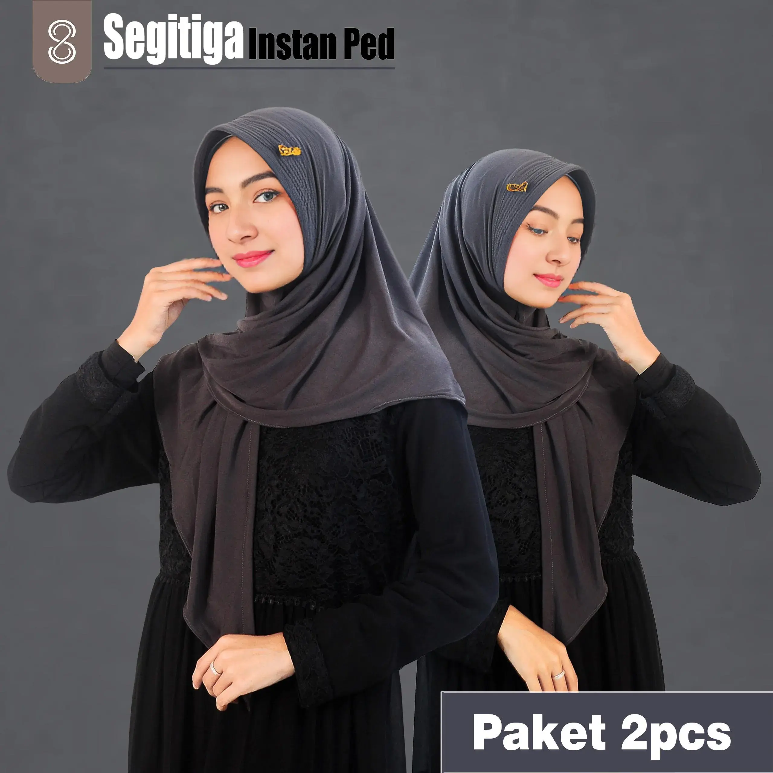 PAKET 2 PCS  Segitiga Instan Ped Jersey Label Akrilik