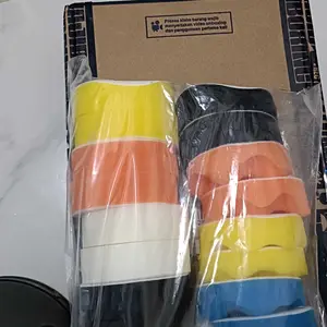 Set Busa Poles Body Mobil Motor 3/4/5/6/7 Inch Sponge Wool Polishing Waxing Car Polisher Tool Besi Mesin