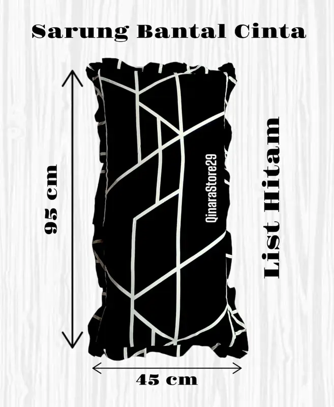 TERMURAH Sarung Bantal CINTA JUMBO RENDA Ukuran 45x95cm Motif Terbaru Bahan Katun Polymicro Halus Gambar Tidak Luntur 0