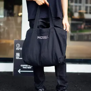 NOSILE Tote Bag Unisex | Tote Bag Wanita |  Tas Kanvas  | Tas Slempang