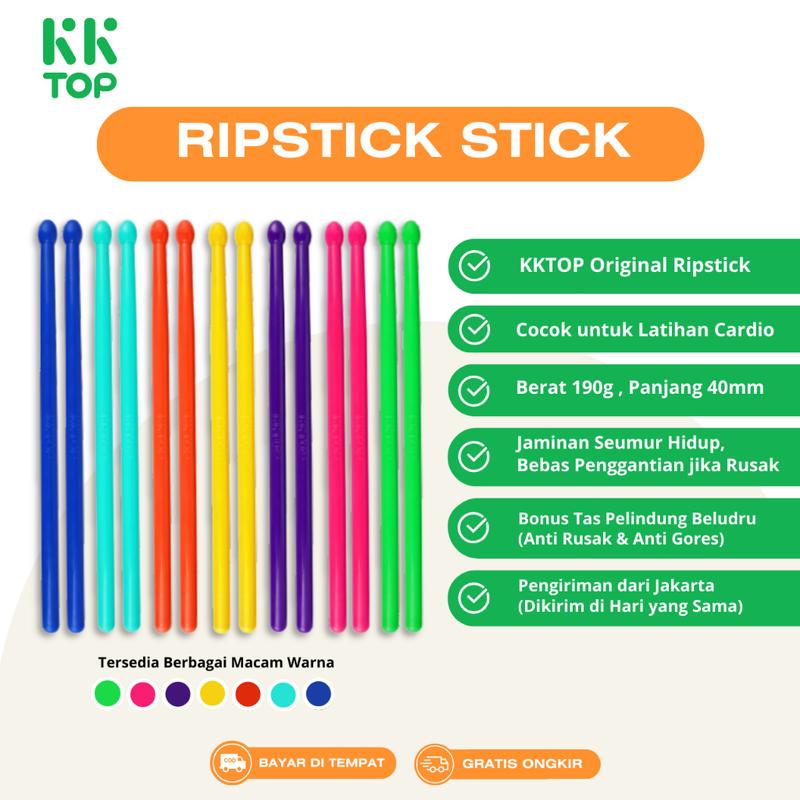 KKTOP Stick Ripstix Poundfit Original Stick Olahraga Workouts 1 Pasang Versi profesional 6