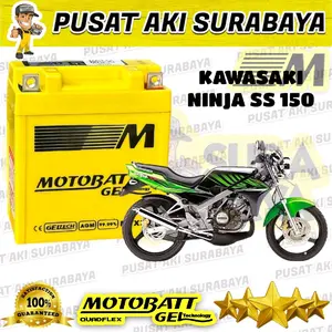 ACCU GEL MOTOBATT MTX3L 3AH ORIGINAL AKI MOTOR KAWASAKI NINJA SS NINJA R 150 NINJA R HONDA NSR 150 RX KING