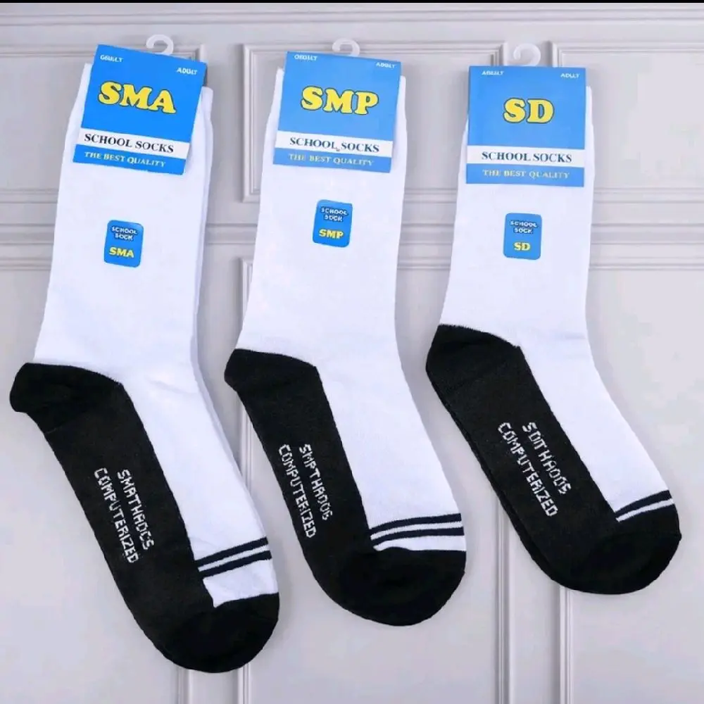 Kaos Kaki Hitam Putih Anak Sekolah Bahan Berkualitas Tinggi dan Nyaman fashion Anak Sekolah