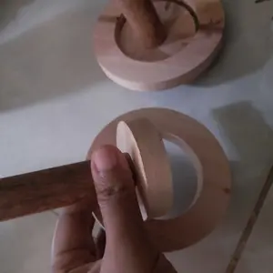 Cetakan donat kayu jati dan pembatas/CROMBOLONI