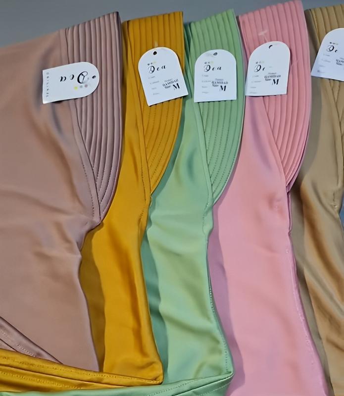 Hijab Bergo Hamidah 5 Pcs 50 ribu Size M Menutup dada / Kerudung Bergo instan Hamidah jersey premium 2