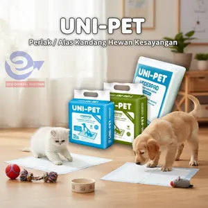 UNI-PET UNIPET Underpad Perlak Hewan Anjing Kucing Kelinci Alas Kandang isi ukuran 60x90cm / 60x60cm / 60x45cm 10 pcs