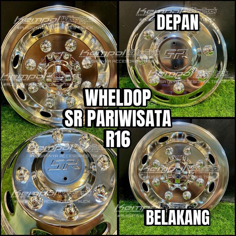 Wheldop SR pariwisata R16 StainlessCroom plus dudukan truck 1