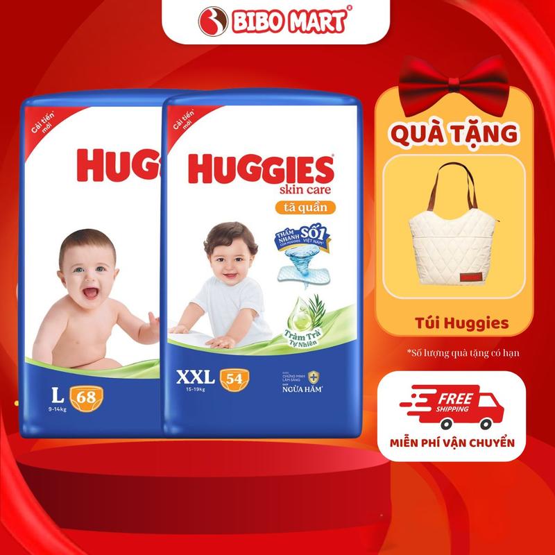  Bỉm Huggies quần M76 L68 XL60 XXL54 Cho Bé  Giao hàng ngẫu nhiên  