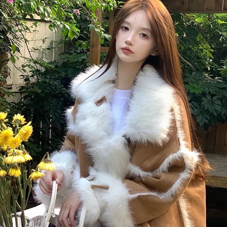 PRE-ORDER Lan Anh QC Áo da lộn màu nâu from 50-64 kg full trần lót lông hàng Hàng Châu phong cách mới QCCC 2025