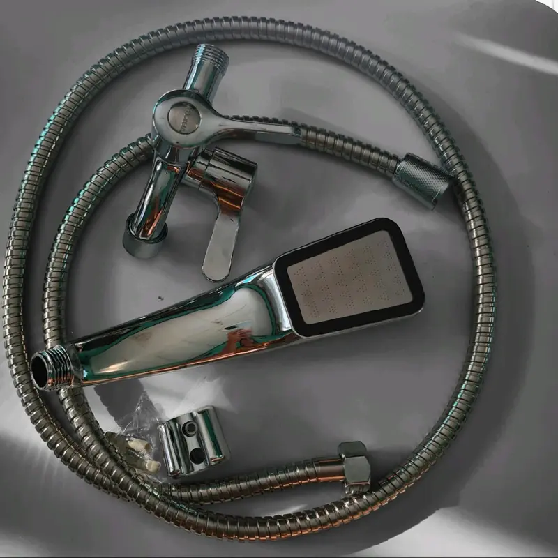 paket komplit shower mandi 4 in 1. Set hand  shower 300 lubang stainless Stainless 5
