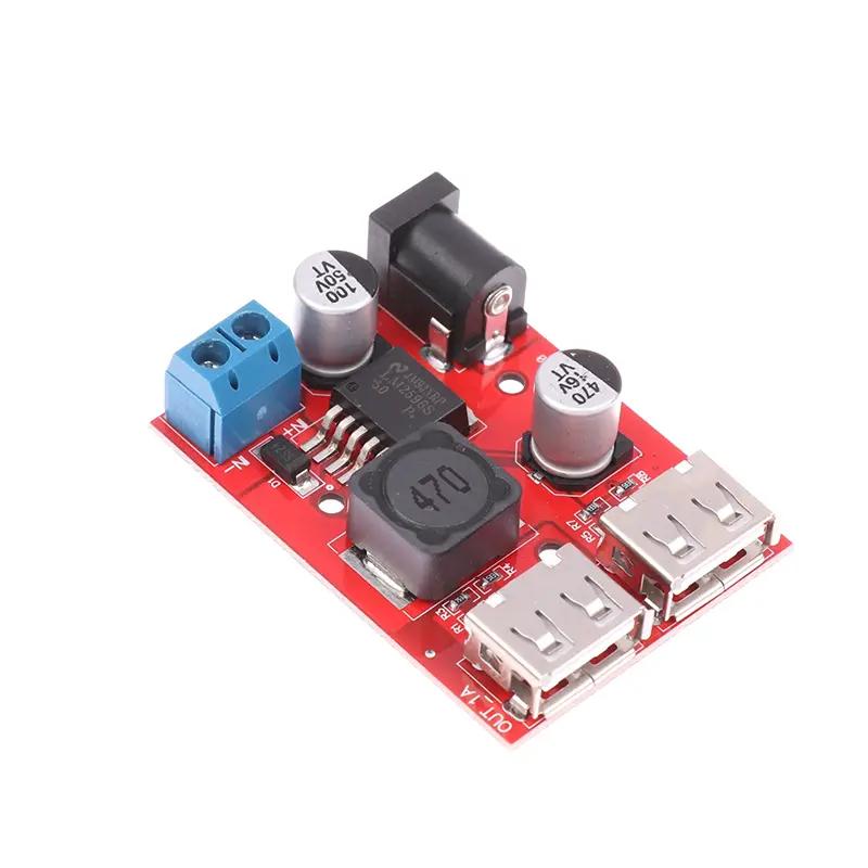 dc 9V 12V 24V 36V đến 5V 3a đôi USB điện tích dc - bước dc - xuống xe chuyển…