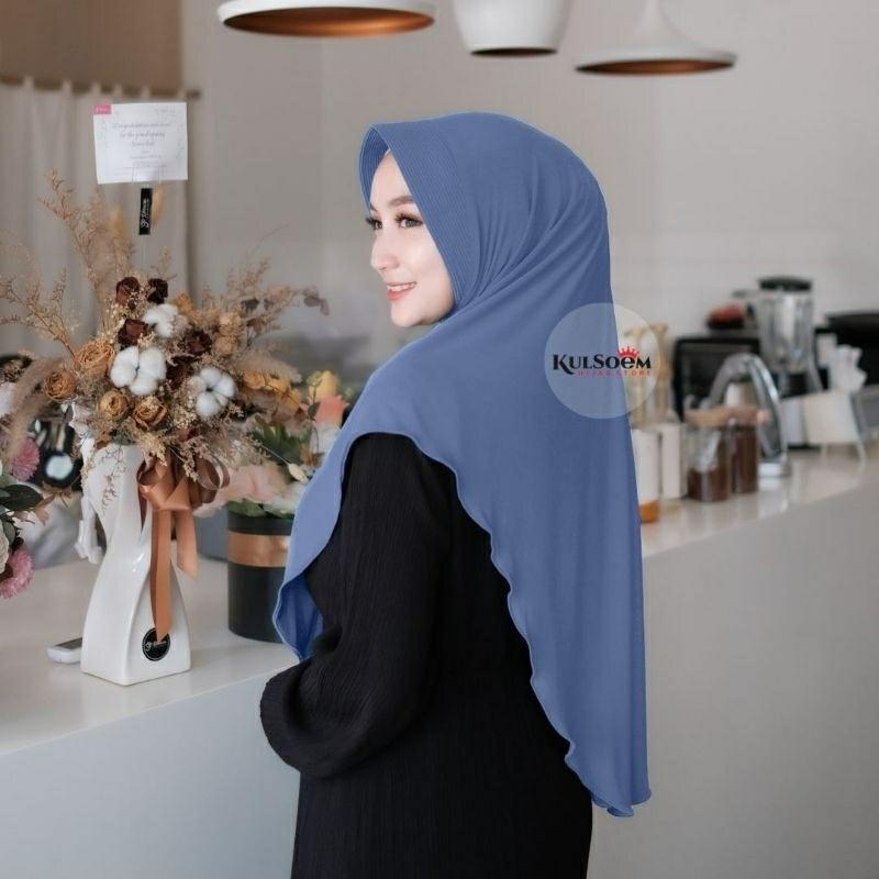 Product Introduction of HIJAB INSTAN PET ALYA-KERUDUNG BERGO-JERSEY SUPER PREMIUM-KULSOEM Muslim Wanita Simple 19
