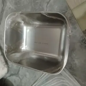 Kotak Makanan Stainless Steel Premium 1 Set 5 Pcs dengan Tutup Transparan Anti Karat & Mudah Dibersihkan