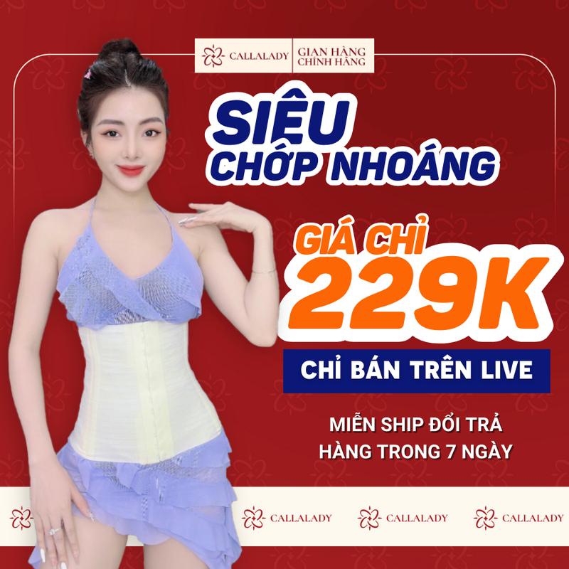 Chỉ bán trên live Đai Nịt Bụng Latex Callalady chơp nhoáng