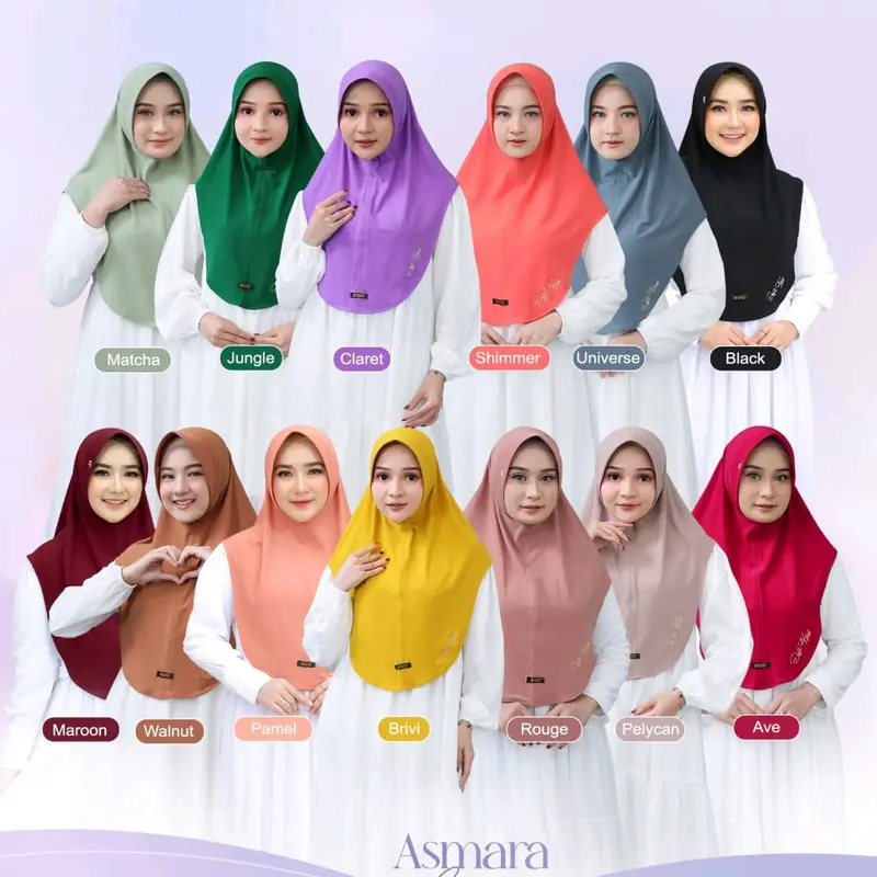 Hijab Instan Asmara Series By Daffi Simple Pad 0