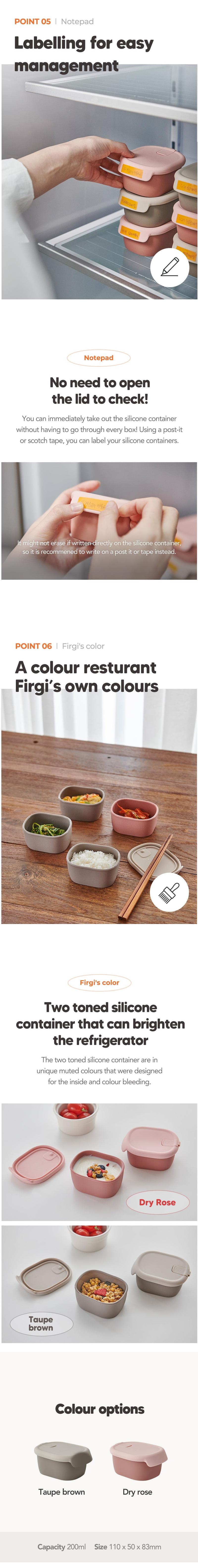 Product Introduction of Firgi Double-Sealed Silicone Container / Platinum Silicone / Anti-Leak / No Spill / Made in Korea / toppingskids 11