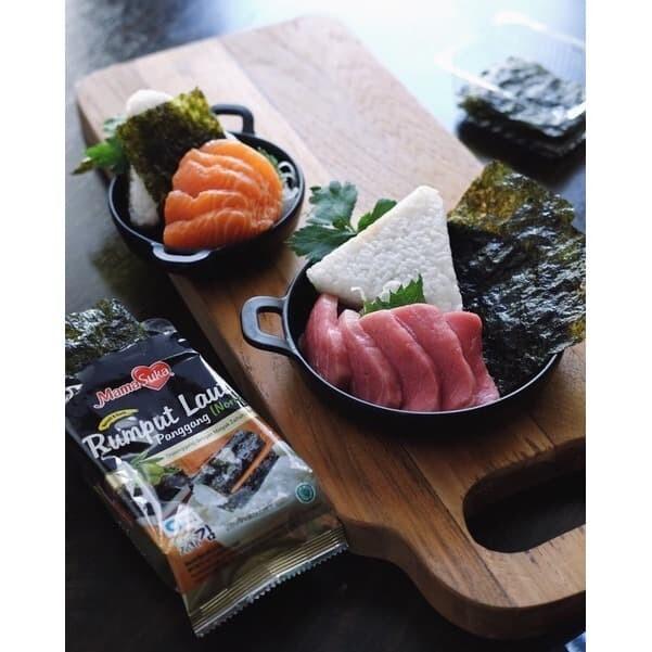 Mamasuka Roasted Seaweed Snack Rumput Laut (GIM) 9gr (4,5gr x 2) Original - 1pack 5