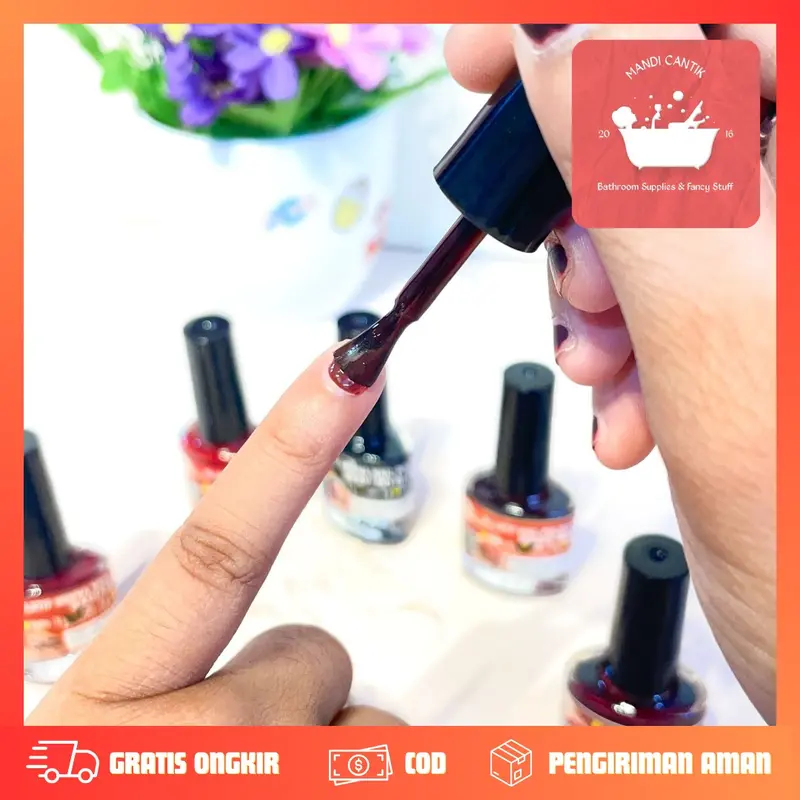 AL LATIF Henna Nail Polish 8 Gram / Kutek HALAL / Kutek Muslimah untuk Wudhu / Kutek Peel Off / Kutek Henna Nikah 3