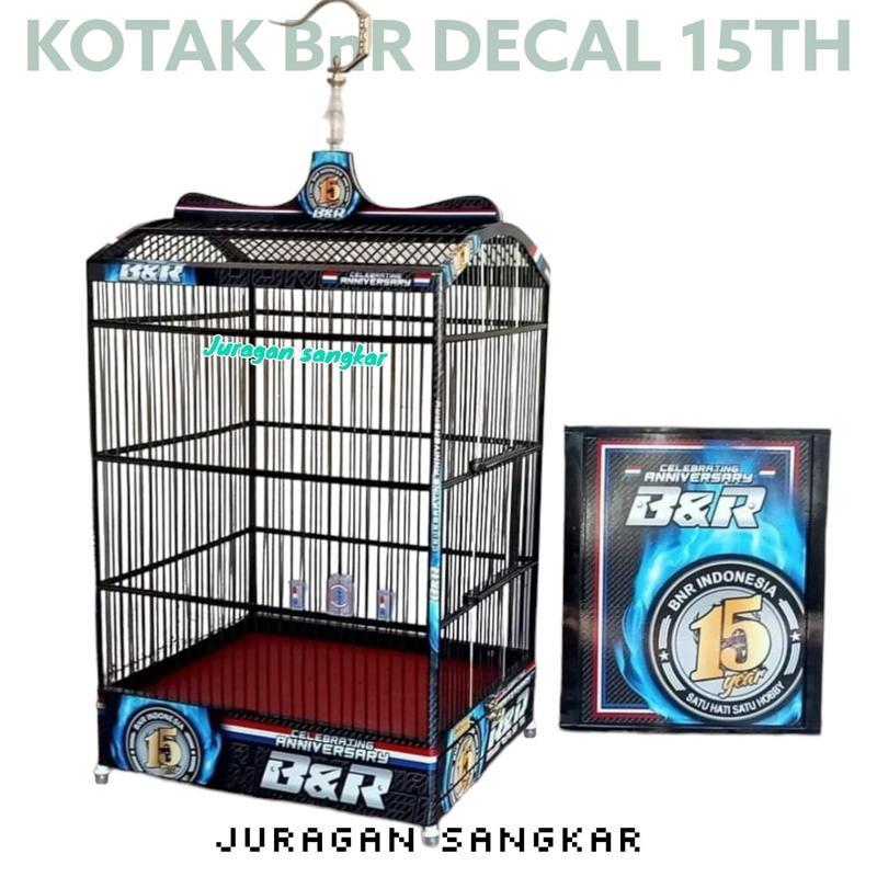 Sangkar kandang kotak BnR B&R Decal 88 15th nishikigoi power Indonesia biru 3