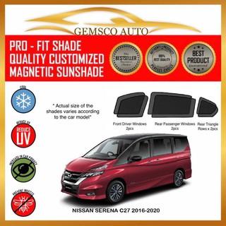 Nissan C27 Serena 2016 - 2021 ( 6 / 7pcs) Car Magnetic Sunshade / Rear Windscreen Sunshade / Boot Tray 0