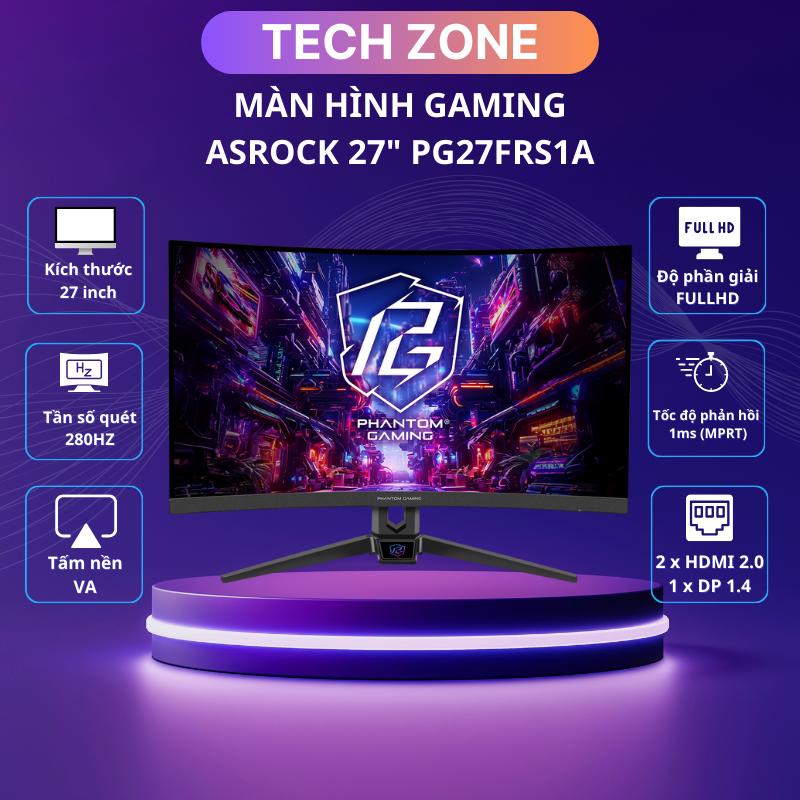 Màn hình máy tính LCD ASRock PG27FRS1A màn hình 27 inch, 280Hz độ phân giải 1920 x 1080 tại TECHZONE VN