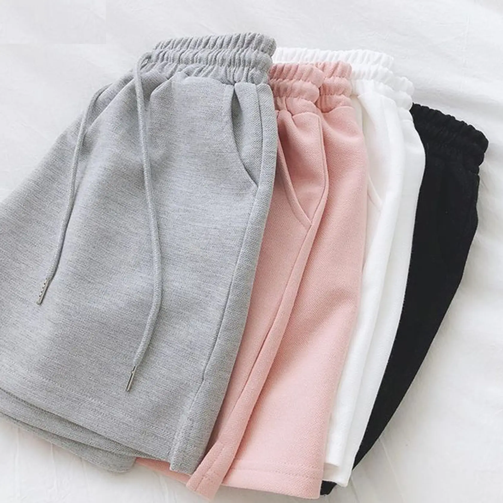 shortpant cewek celana pendek wanita bahan katun fleece