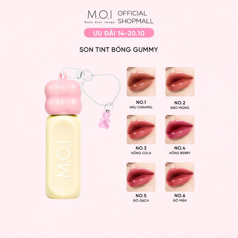 Son Tint Bóng Gummy MOI Bóng Mọng Nhẹ Môi Bền Màu 3g