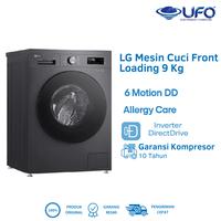 Gambar Mesin Cuci LG Front Load 9kg - 6 Motion DD - Allergy Care - Smart Diagnosis Black FB1209S5M - Unit Only dari UFO Elektronika Kota Surabaya 1 Tokopedia