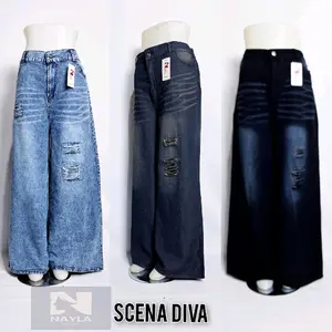 Celana skena jeans wanita moderen trendy kekinian keren (diva)