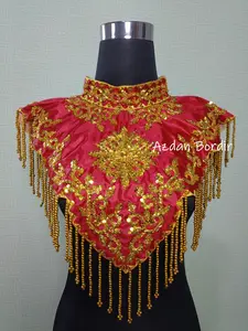Aksesoris renda bordir kostum tari karnaval dada kiansantang full payet