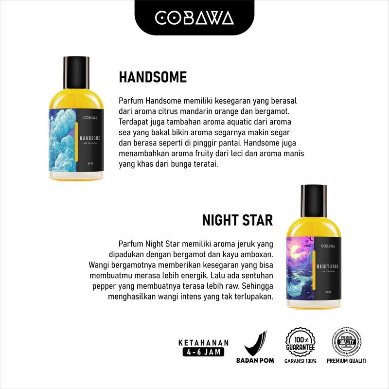 DAPAT 4 PARFUM BEST SELLER Cobawa Eau De Parfum 30 ml Parfum Pria Tahan Lama 3