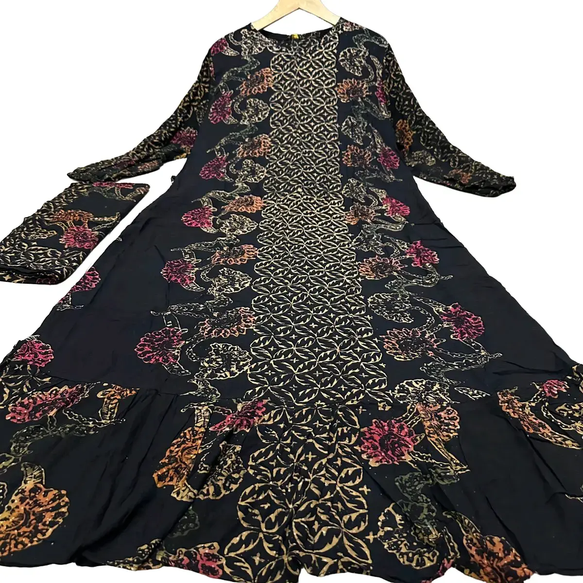 gamis sogan set hijab/gamis set hijab viral bisa COD