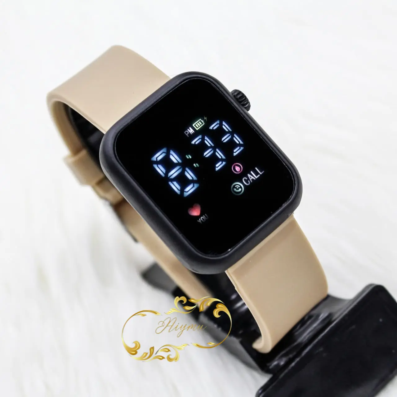 JAM TANGAN WANITA LED WATCH JSS-2923SM JSS 2923 DIGITAL TALI RUBBER SILIKON WARNA