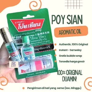 [100% ORI] minyak angin THAI POY SIAN pim saem oil essential aromaterapi roller inhaler asli Thailand
