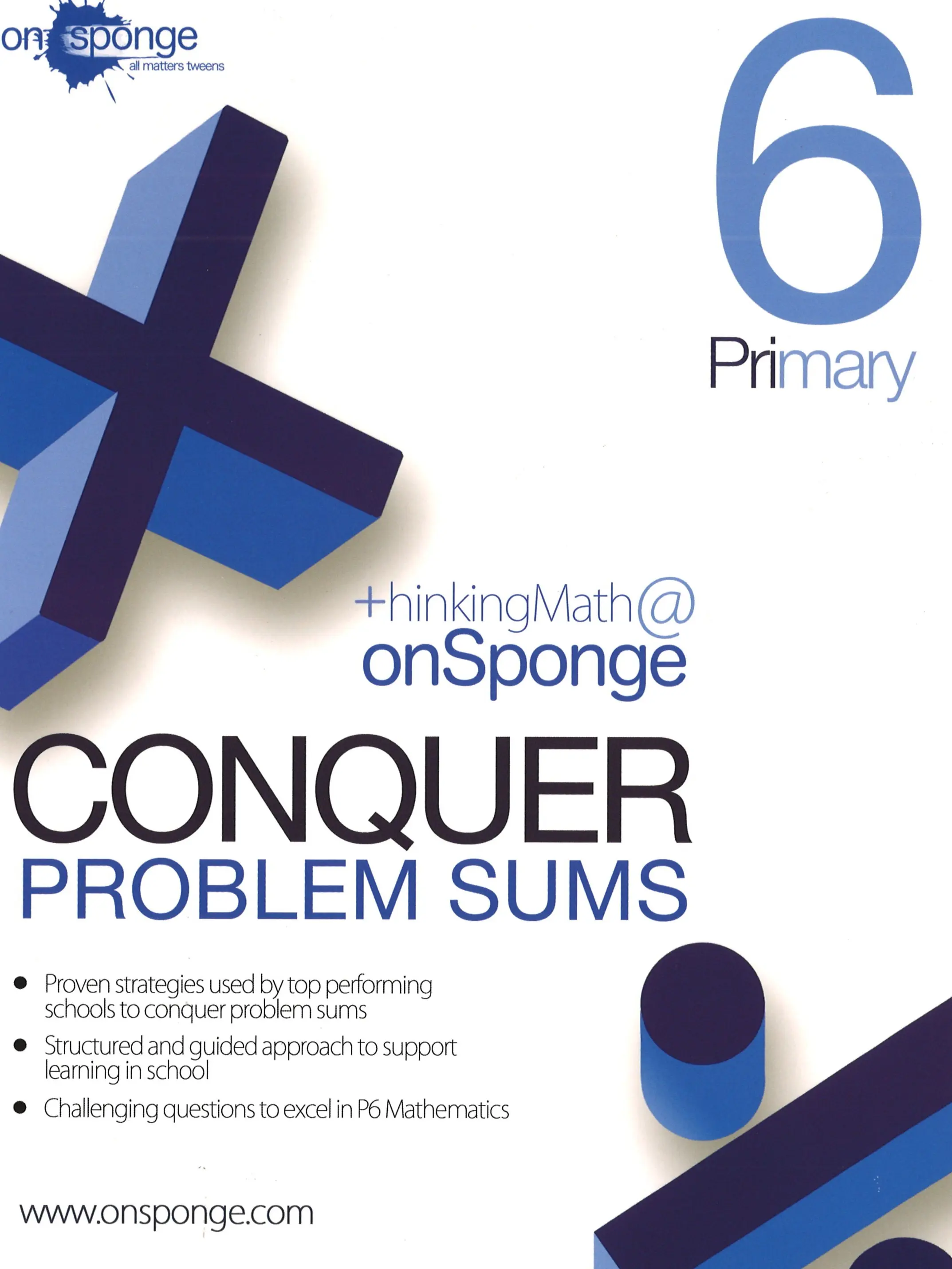 Primary 6 Conquer Problem Sums - Math Assessment Book by onSponge