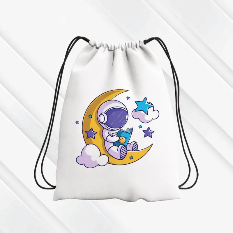 Tas Serut/Stringbag Fashion Anak Sekolah - Karakter ASTRONOT- Parasut Nylon 38cm x 30cm tasse 2025 1